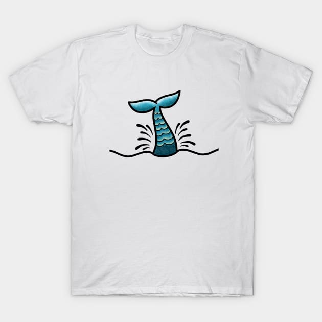 VSCO Dolphin Waves T-Shirt by cariespositodesign